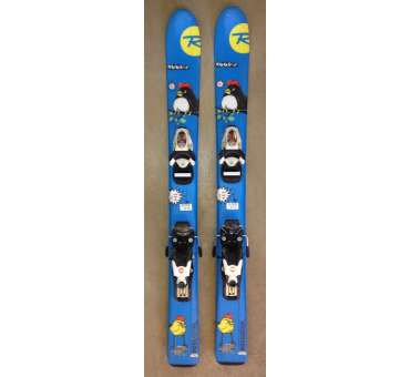 ski enfant occasion ROSSIGNOL MIGNON taille:104cm + fixations-----PETIT  BUDGET